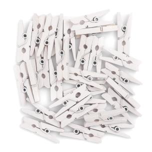 Opakowanie Klamerki mini white 30szt