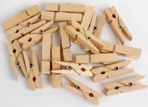 Opakowanie Klamerki ozdobne Natural duże