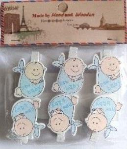 Opakowanie Klamerki ozdobne niemowlęce 6szt