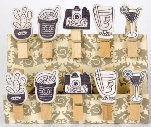 Opakowanie Klamerki ozdobne Shapes 09