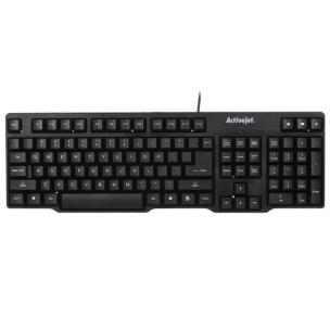 Opakowanie Klawiatura membranowa Activejet K-3021 (USB 2.0; (US); kolor czarny)