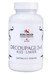 Opakowanie Klej 2w1 z lakierem do decoupage połysk 200ml