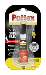 Opakowanie Klej Pattex uniwersalny super S.O.S. 3g