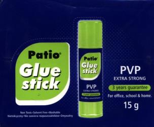 Opakowanie Klej w sztyfcie PVP 15g display 20 sztuk