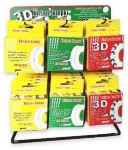 Klejące kropki, kropki 3d, paski ekspozytor 30szt. Wydawca: POLSIRHURT. Multiszop.pl Opakowanie Klejące kropki, kropki 3d, paski ekspozytor 30szt