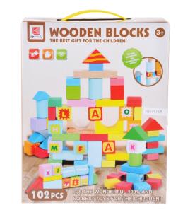 Opakowanie Klocki drewniane 102 elementy