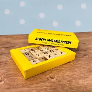 Opakowanie Klocki edukacyjne - Cyfry, liczby i działania mat.