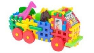 Opakowanie Klocki konstrukcyjne Ciężarówka ze zwierzętami