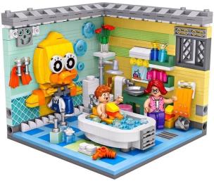 Klocki Konstrukcyjne Mini Domek Łazienka. Wydawca: Nice Idea. Multiszop.pl Opakowanie Klocki Konstrukcyjne Mini Domek Łazienka