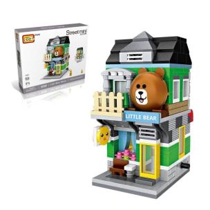 Klocki Konstrukcyjne Sklep z Misiem. Wydawca: Nice Idea. Multiszop.pl Opakowanie Klocki Konstrukcyjne Sklep z Misiem