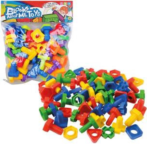 Opakowanie Klocki konstrukcyjne układanka śrubki