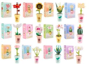 Opakowanie Klocki Kwiatek w doniczce mix