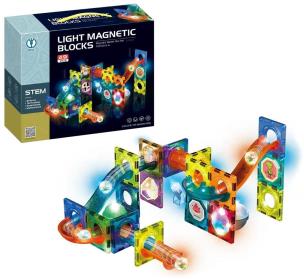 Opakowanie Klocki magnetyczne kulodrom światło 49el