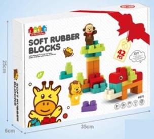 Opakowanie Klocki miękkie 42szt