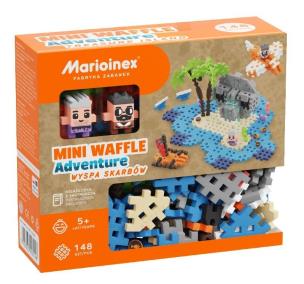 Klocki Mini Waffle 148 elementów Wyspa skarbów. Wydawca: MARIOINEX. Multiszop.pl Opakowanie Klocki Mini Waffle 148 elementów Wyspa skarbów