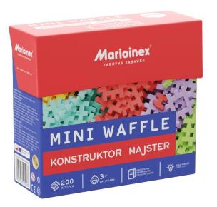 Klocki Mini Waffle 200 el. Konstruktor Majster. Wydawca: MARIOINEX. Multiszop.pl Opakowanie Klocki Mini Waffle 200 el. Konstruktor Majster