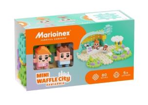 Klocki Mini Waffle 80 elementów Kawiarnia. Wydawca: MARIOINEX. Multiszop.pl Opakowanie Klocki Mini Waffle 80 elementów Kawiarnia