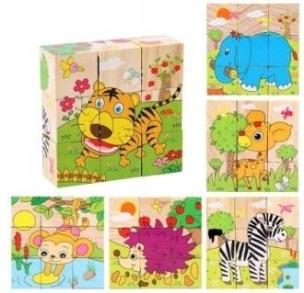 Opakowanie Klocki obrazkowe drewniane