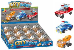 Opakowanie Klocki pojazdy w jajku MIX