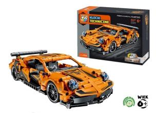 Klocki techniczne PRO Kids Super car pomarańczowy. Wydawca: Pro Kids. Multiszop.pl Opakowanie Klocki techniczne PRO Kids Super car pomarańczowy