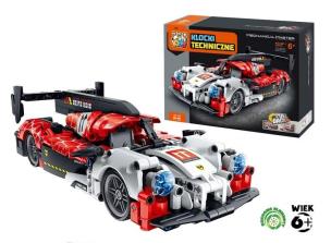 Klocki techniczne PRO Kids Super car wyścigowy. Wydawca: Pro Kids. Multiszop.pl Opakowanie Klocki techniczne PRO Kids Super car wyścigowy