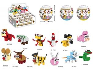 Opakowanie Klocki w jajku zwierzęta MIX