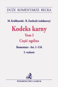Okładka książki Kodeks karny część ogólna komentarz