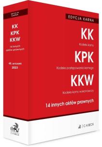 Kodeks karny. Kodeks postępowania karnego w.46. Autor:   Praca zbiorowa. Multiszop.pl Okładka książki Kodeks karny. Kodeks postępowania karnego w.46