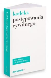 Kodeks postępowania cywilnego 2020. Autor: praca zbiorowa. Multiszop.pl Okładka książki Kodeks postępowania cywilnego 2020