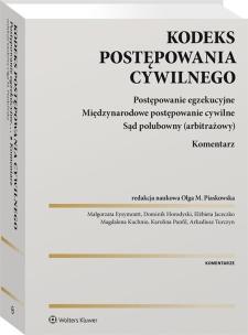 Okładka książki Kodeks postępowania cywilnego. Postępowanie egzekucyjne. Tom III. Komentarz