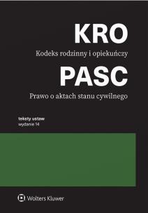 Kodeks rodzinny i opiekuńczy. Prawo o aktach stanu cywilnego. Przepisy. Autor: Opracowanie zbiorowe. Multiszop.pl Okładka książki Kodeks rodzinny i opiekuńczy. Prawo o aktach stanu cywilnego. Przepisy