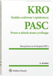 Kodeks rodzinny i opiekuńczy. Prawo o aktach stanu cywilnego. Autor: Opracowanie zbiorowe. Multiszop.pl Okładka książki Kodeks rodzinny i opiekuńczy. Prawo o aktach stanu cywilnego