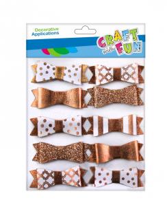 Opakowanie Kokardka samoprzylepna złota 10szt