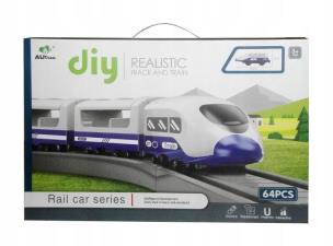 Opakowanie Kolejka elektryczna z torami 64 el.