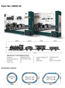 Kolejka na baterie światło i dźwięk 6/12. Wydawca: Rastar. Multiszop.pl Opakowanie Kolejka na baterie światło i dźwięk 6/12