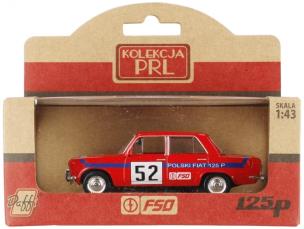 Okładka książki Kolekcja PRL Fiat 125p Rally czerwony
