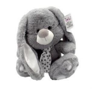 Opakowanie Kolekcja srebrna królik szary 20cm