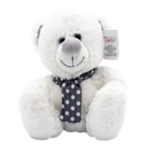 Opakowanie Kolekcja srebrna miś biały 35cm