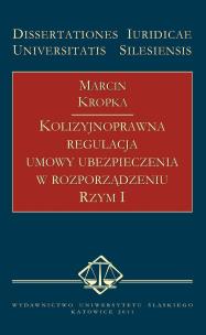 Okładka książki Kolizyjnoprawna regulacja umowy ubezpieczenia...