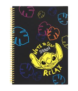 Opakowanie Kołobrulion A4 Disney Black Stitch plastikowa spirala 100 kartek wzór 1