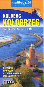 Kołobrzeg /Ustronie Morskie 1: 10 000 plan 2024. Autor: Opracowanie zbiorowe. Multiszop.pl Okładka książki Kołobrzeg /Ustronie Morskie 1: 10 000 plan 2024