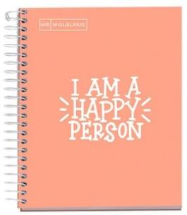 Opakowanie Kołonotatnik A5/100K kratka brzoskwiniowy