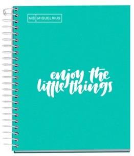 Opakowanie Kołonotatnik A5/100K kratka turkusowy