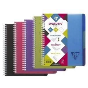 Opakowanie Kołonotatnik A5+/90K kratka PP Evolutiv mix (5szt)