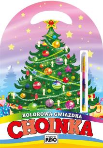Kolorowa gwiazdka. Choinka. Autor: Kopeć Krzysztof. Multiszop.pl Okładka książki Kolorowa gwiazdka. Choinka