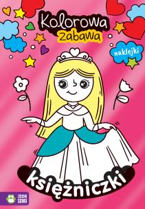 Kolorowa zabawa. Księżniczki. Autor: Opracowanie zbiorowe. Multiszop.pl Okładka książki Kolorowa zabawa. Księżniczki