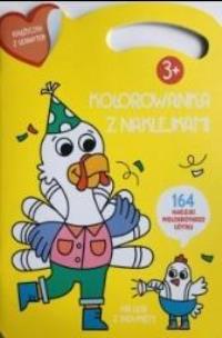 Okładka książki Kolorowana z naklejkami. Na wsi z indykiem