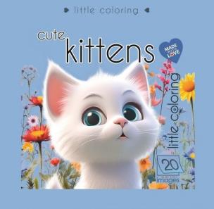 Opakowanie Kolorowanka 140x140 Słodkie kotki niebieska