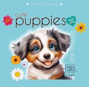 Opakowanie Kolorowanka 140x140 Słodkie pieski turkusowa