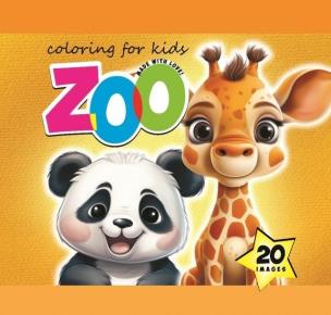 Opakowanie Kolorowanka 140x140 Zoo pomarańczowa 20 obrazków